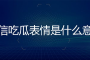 微信里吃瓜的表情是什么意思
